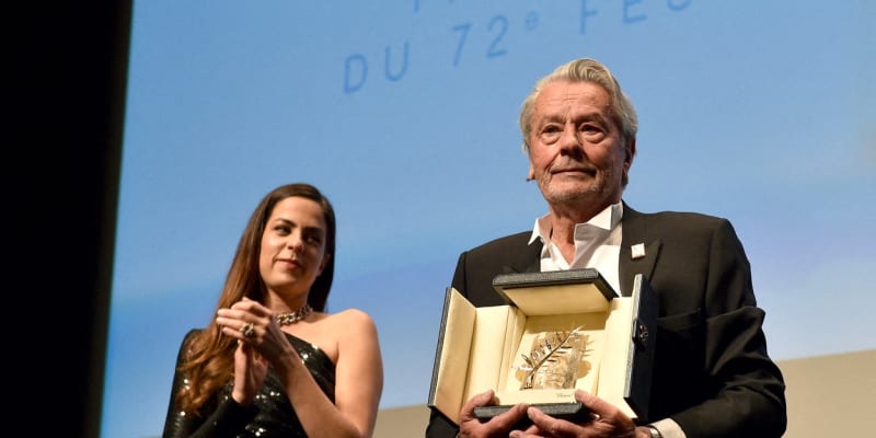 Alain Delon a jeho dcera Anouchka. 