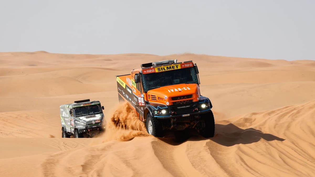 Kamion Martina Macíka během Rallye Dakar