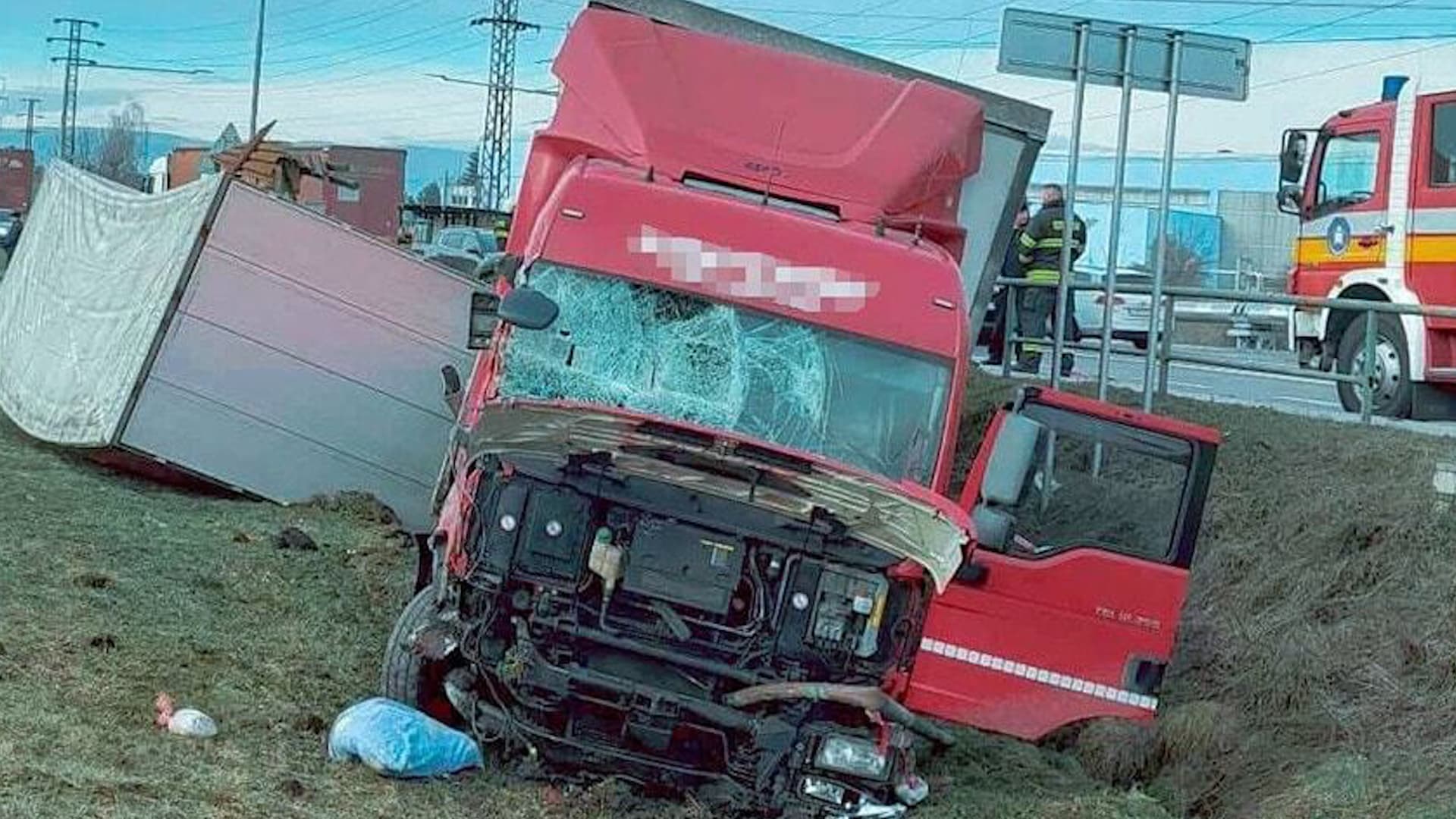 Nehoda kamionu u Zvolenu na Slovensku