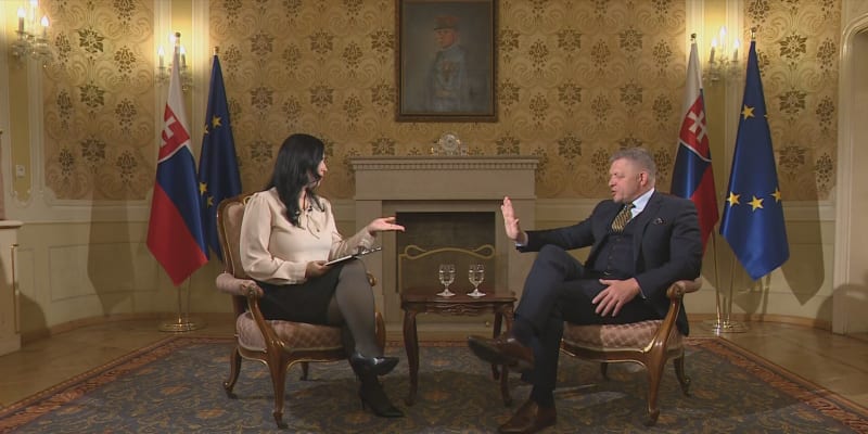 Slovenský premiér Robert Fico v rozhovoru pro televizi JOJ