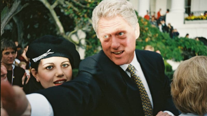 Bill Clinton a jeho oblíbená stážistka Monika Lewinská