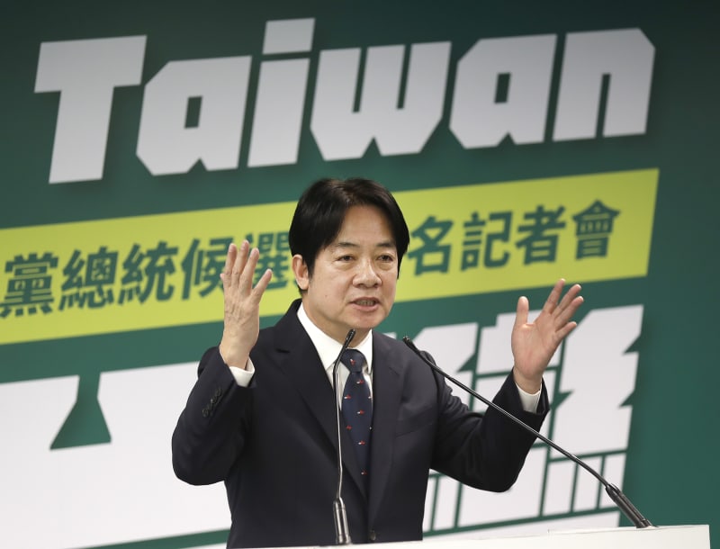 Tchajwanský viceprezident William Laj, který byl zvolen novým prezidentem Tchaj-wanu.