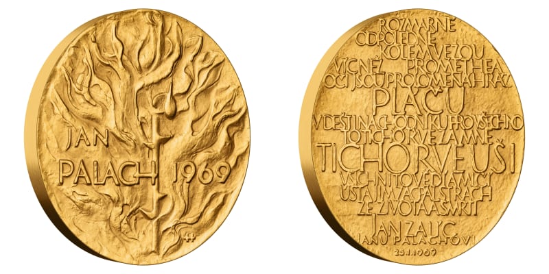 Pamětní medaile k činu Jana Palacha