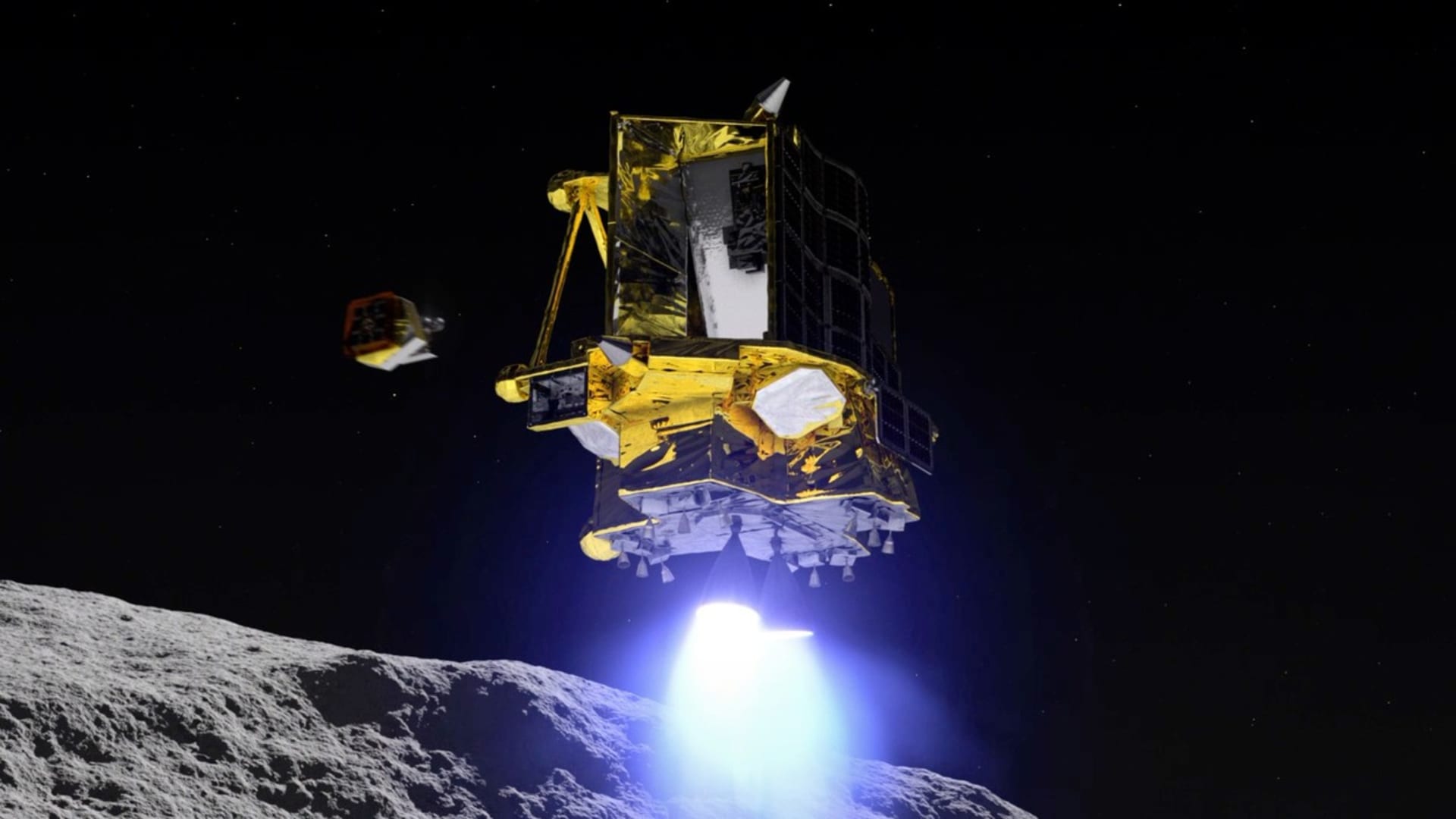 Modul SLIM japonské vesmírné agentury úspěšně přistál na povrchu Měsíce.