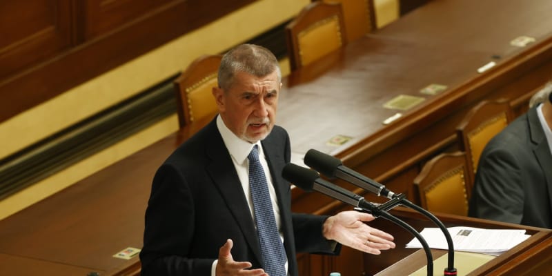 Předseda hnutí ANO Andrej Babiš v Poslanecké sněmovně
