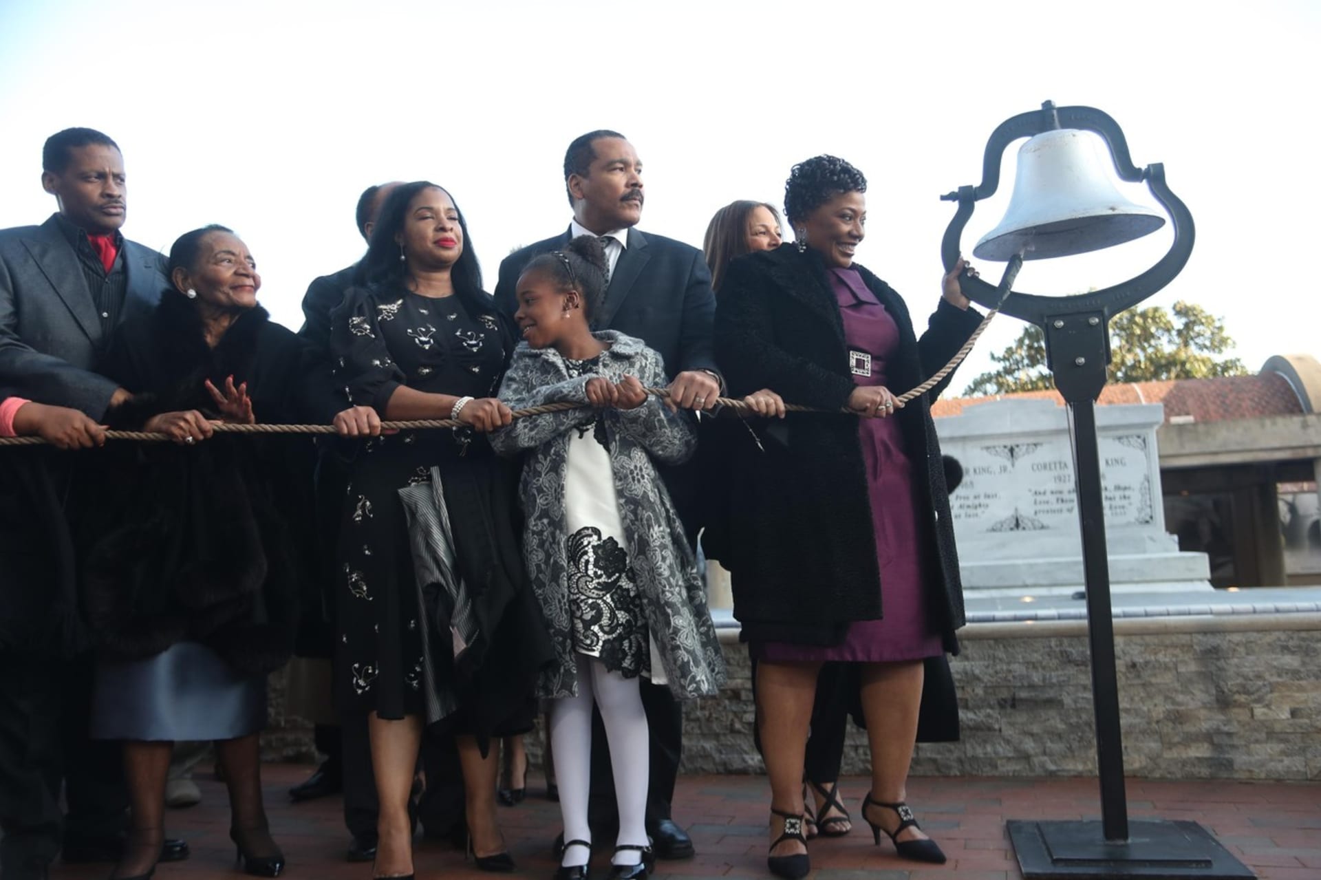 Rodina Martina Luthera Kinga Jr. uctila jeho památku při 50. výročí vraždy (2018).