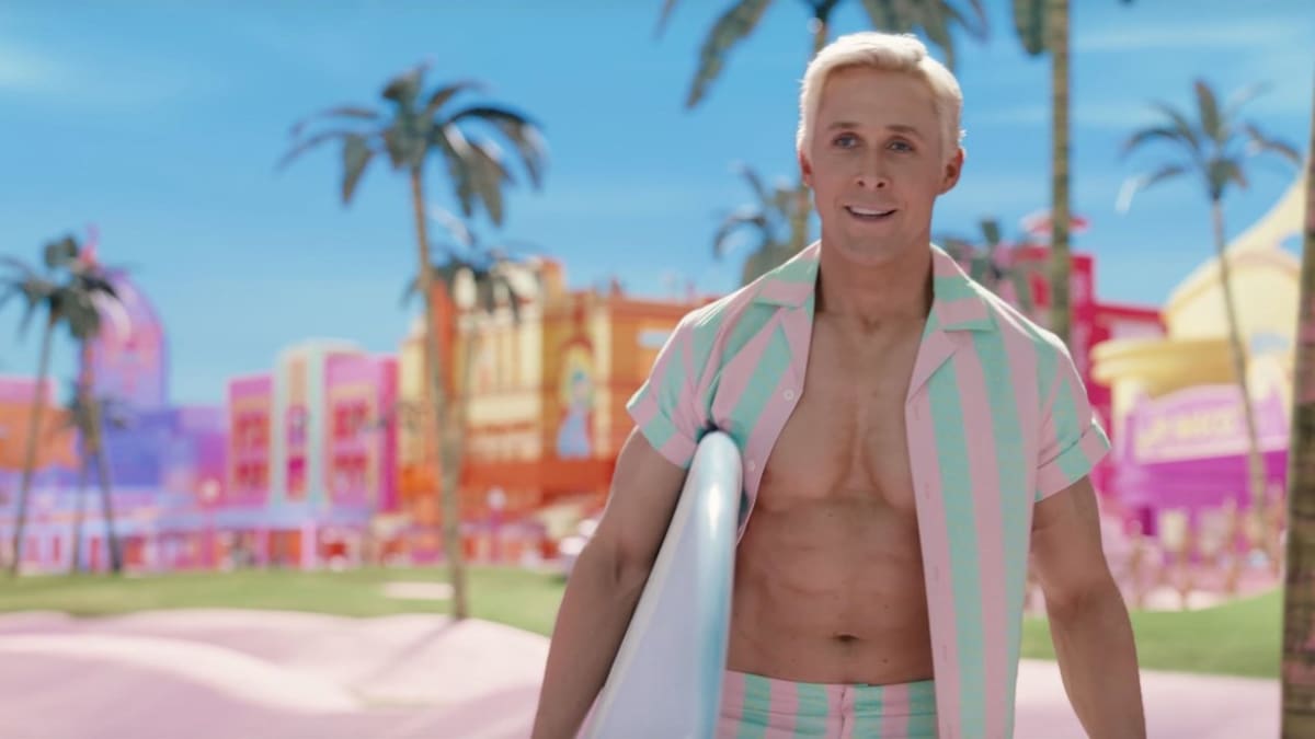 Ryan Gosling jako Ken ve filmu Barbie