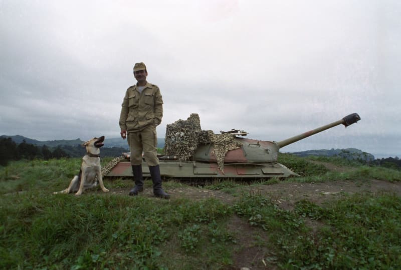Sovětský svaz opevnil japonský ostrov Šikotan stacionárními těžkými tanky IS-3