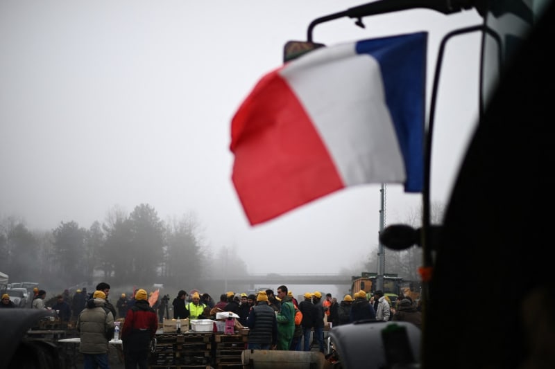 Protesty farmářů ve Francii
