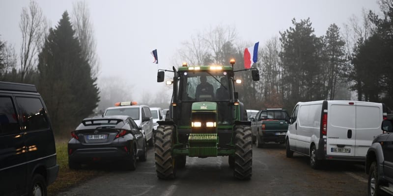 Protesty farmářů ve Francii
