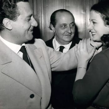 Herečka Sandra Milo s hercem Albertem Sordim