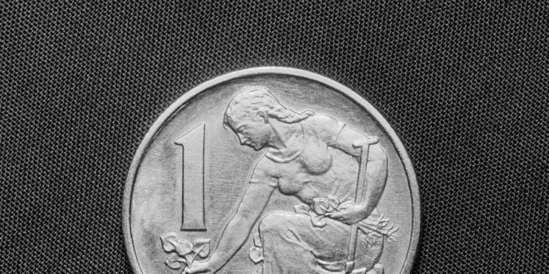 Jednokorunová mince podle návrhu akademické sochařky Marie Uchytilové