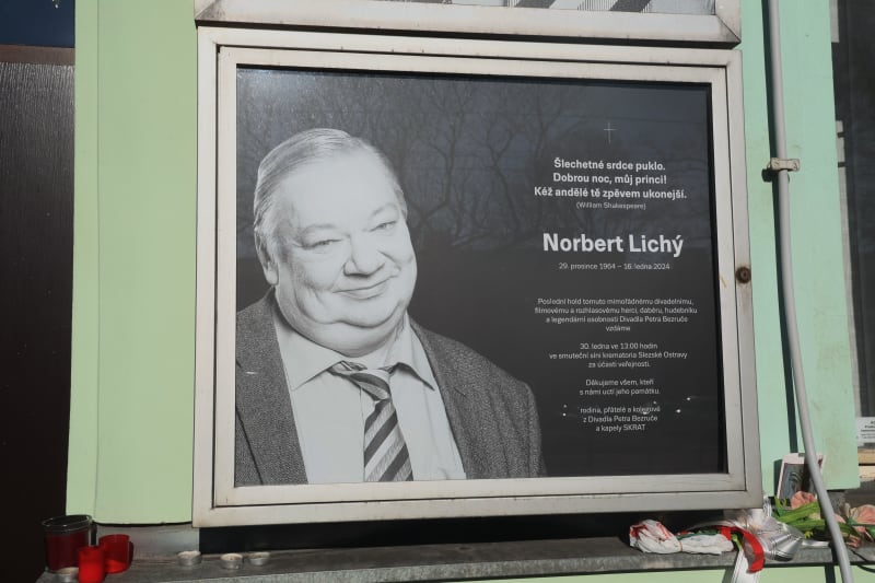 Dnes, 30. ledna, probíhá poslední rozloučení s Norbertem Lichým.