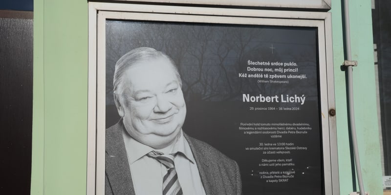 Dnes, 30. ledna, probíhá poslední rozloučení s Norbertem Lichým.