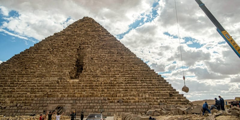 Menkauerovu pyramidu čeká velká oprava 