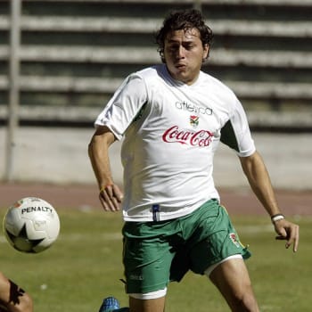 Bolívijský fotbalista Sergio Jáuregui byl zastřelen přímo na hřišti (na fotografii z roku 2005).