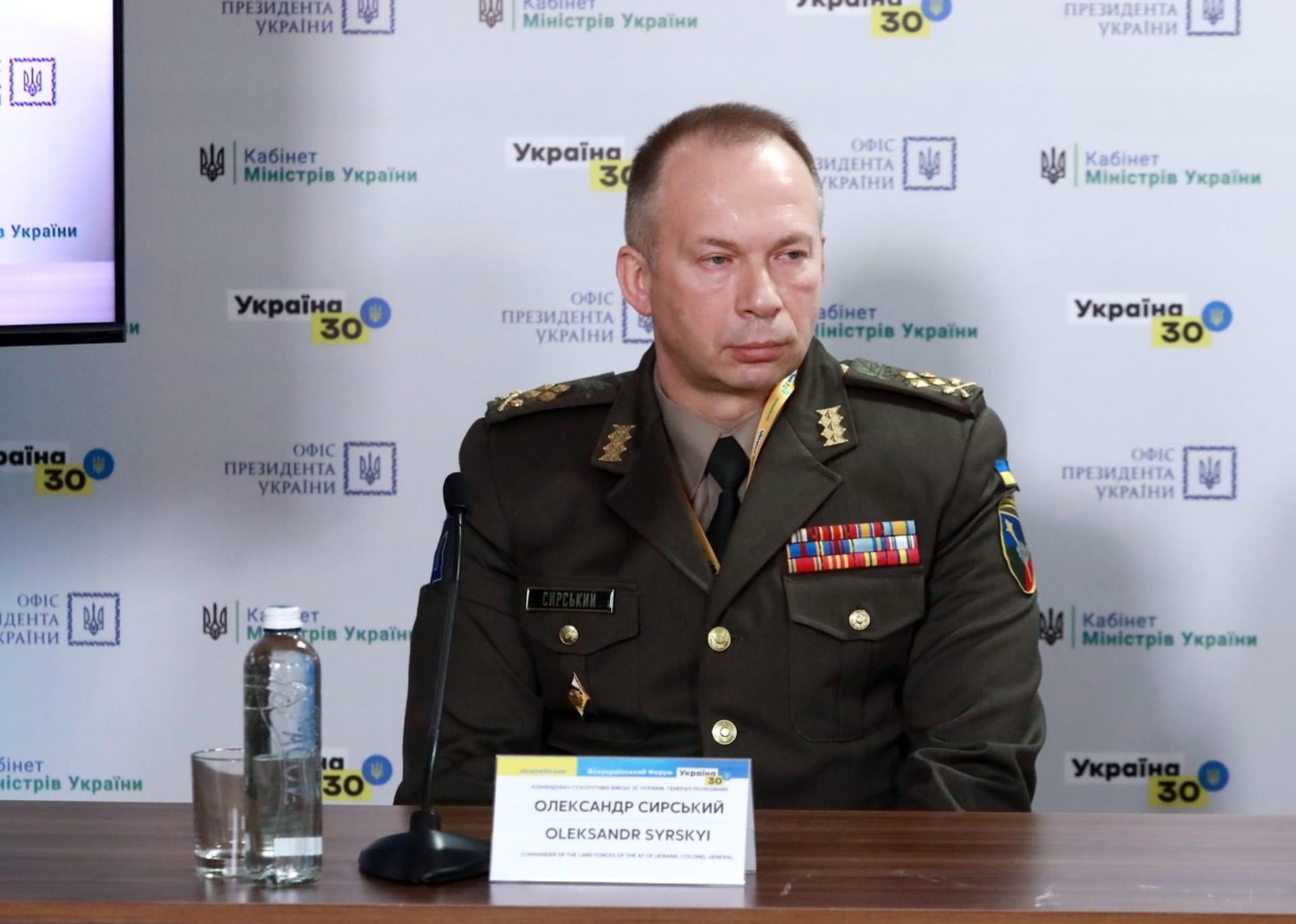 Bývalý velitel pozemní armády Oleksandr Syrskyj