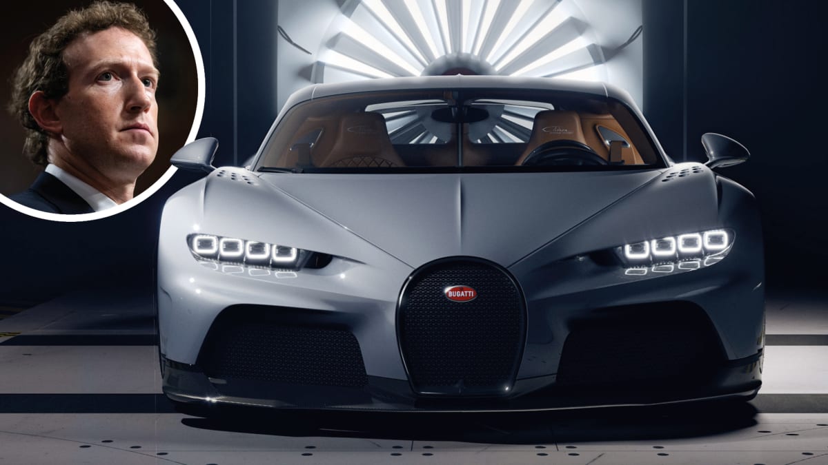 Mark Zuckerberg si může po dobu 141 let koupit každý den vůz Bugatti Chiron za 3,3 milionu dolarů