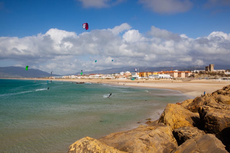 Pláž Punta Paloma, Tarifa, Cádiz, Španělsko