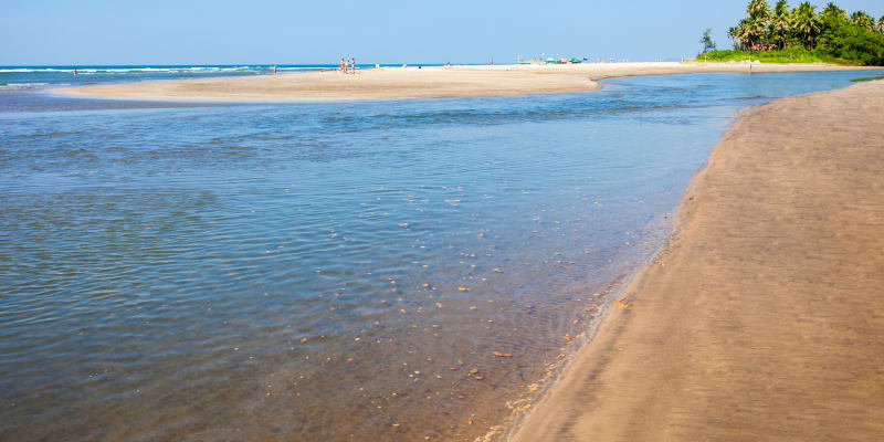 Na pláži Radhanagar v Indii jako by se zastavil čas.
