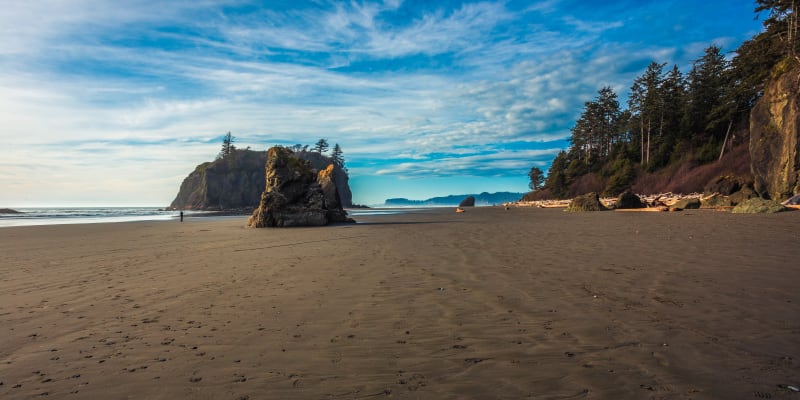 Pláž Ruby, Olympijský národní park, Washington, USA