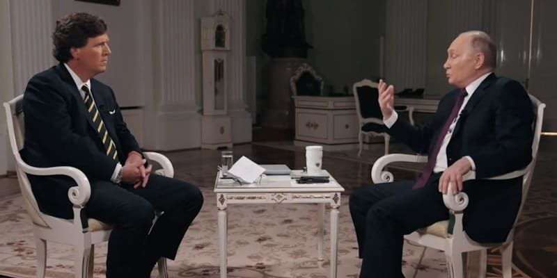 Tucker Carlson s Vladimirem Putinem