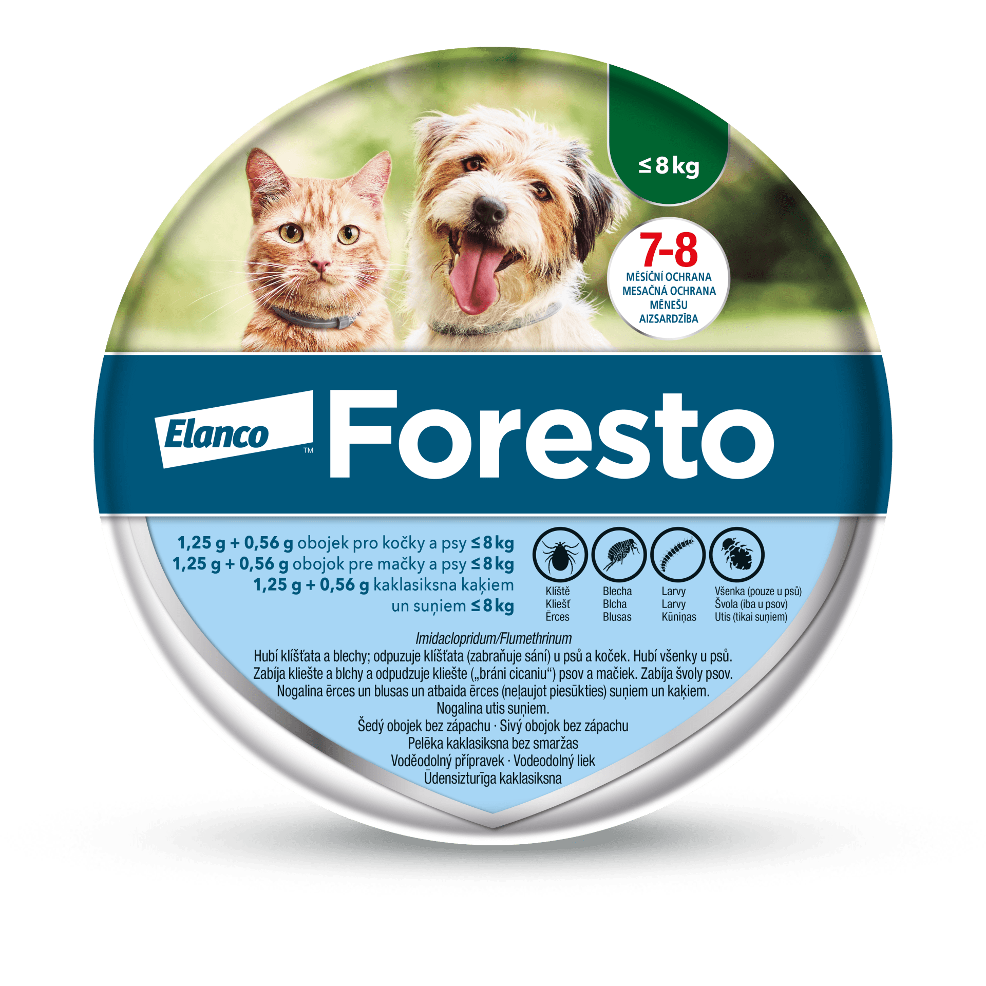 Antiparazitní obojek Foresto je veterinární léčivý přípravek. Před použitím čtěte pečlivě příbalové informace.