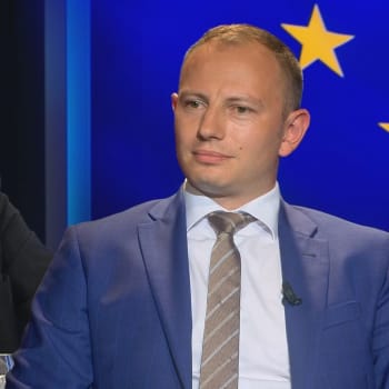 Europoslanci Alexandr Vondra (ODS) a Ondřej Knotek (ANO)