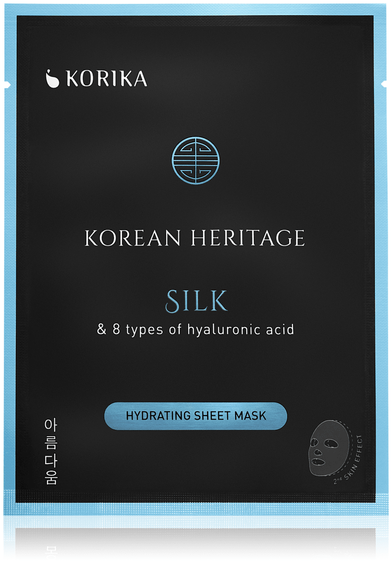 Hydratační plátýnková maska KORIKA Korean Heritage Silk & 8 Types of Hyaluronic Acid 