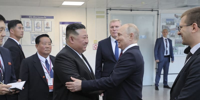 Kim Čong-un a Vladimir Putin