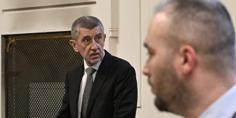Předseda hnutí ANO Andrej Babiš u soudu