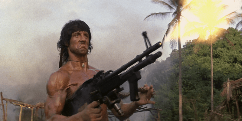 Sylvester Stallone ve filmu Rambo II