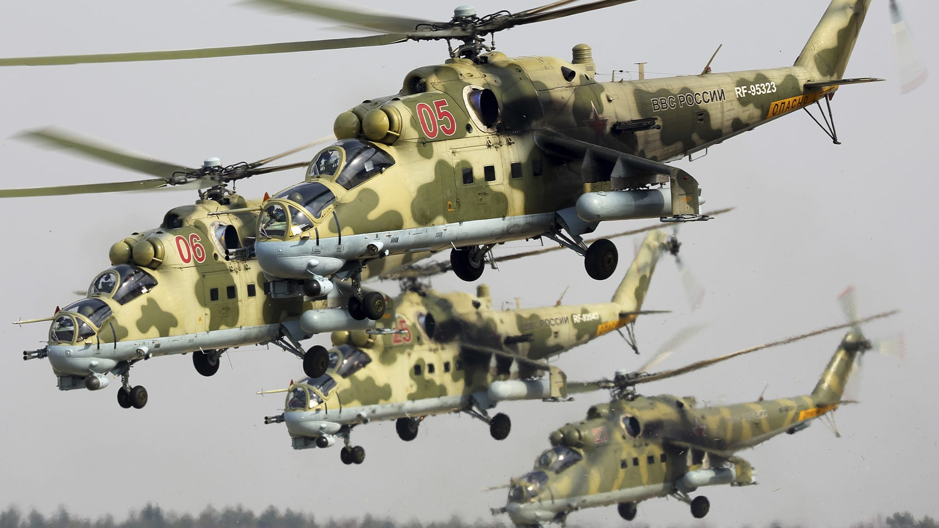 Ruské vrtulníky Mil Mi-24P