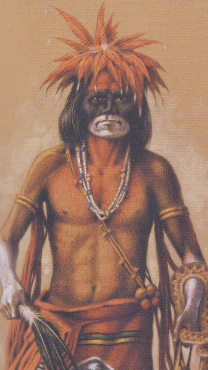 Indián Hopi, tanečník spolku Hadů