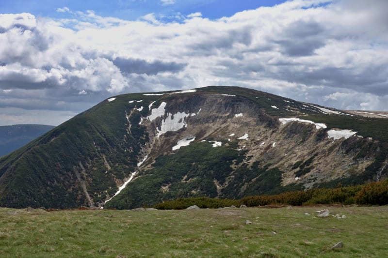 Studniční hora v Krkonoších v letních měsících