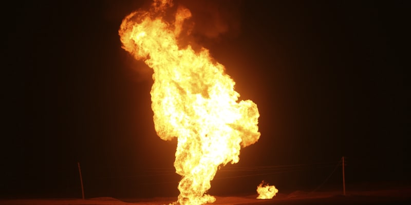Výbuch plynovodu v Íránu (14. 2. 2024)