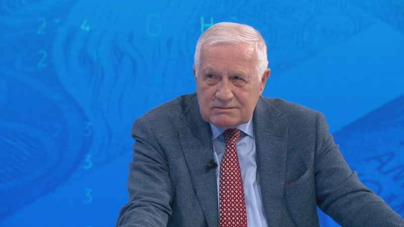 Bývalý prezident Václav Klaus v pořadu Co na to vaše peněženka na CNN Prima NEWS