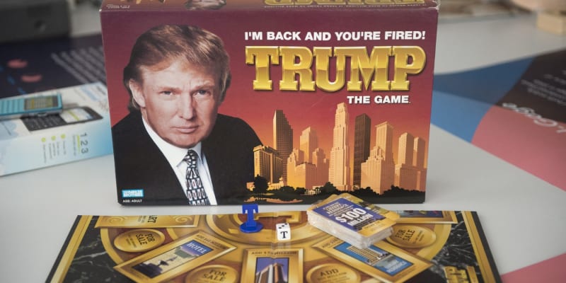 Trumpova desková hra v Muzeu selhání ve Švédsku