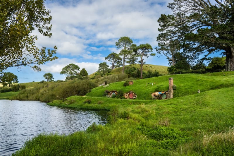 Hobitín ve Waikatu na Novém Zélandu