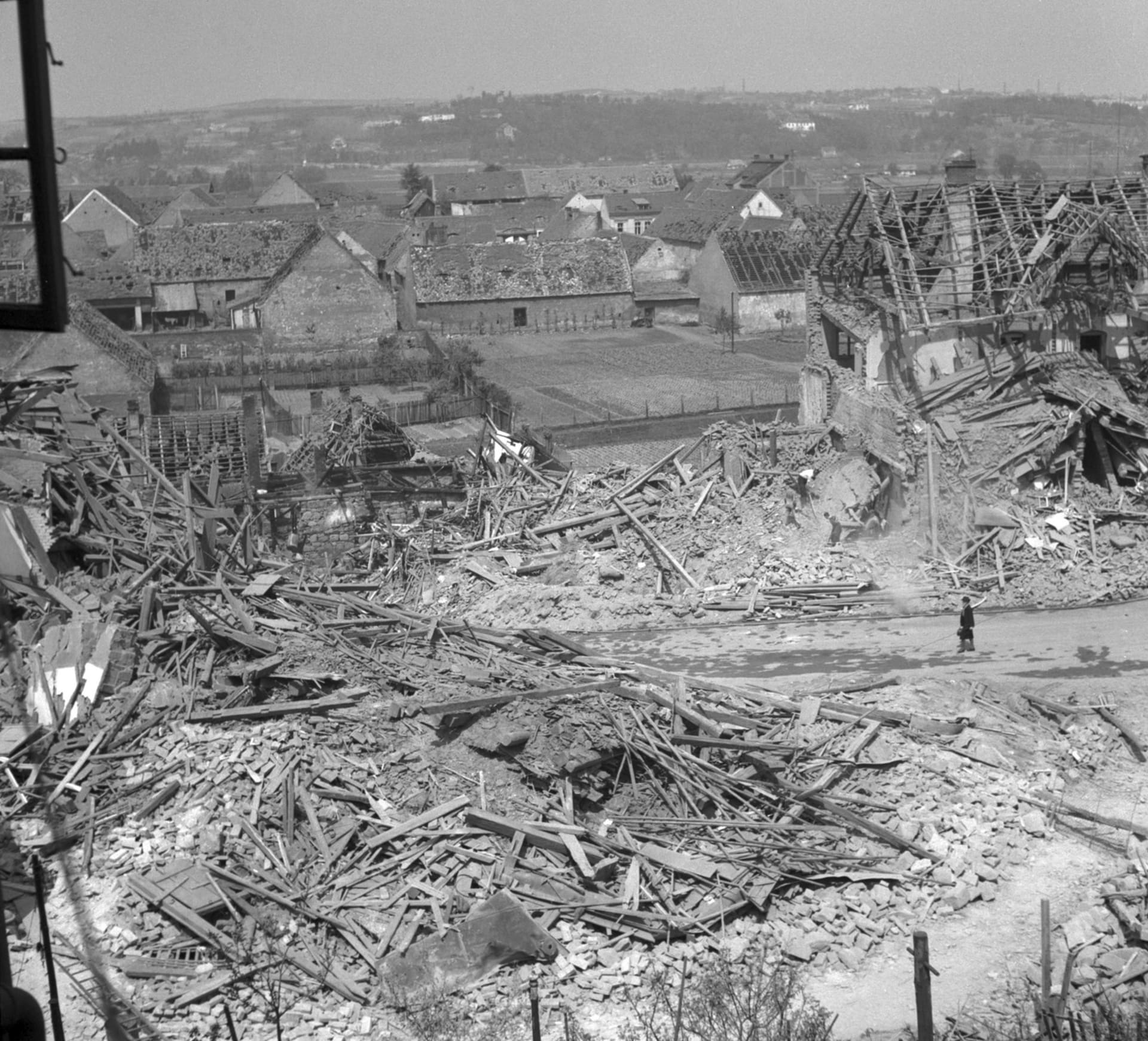 Následky bombardování Plzně 14. května 1943