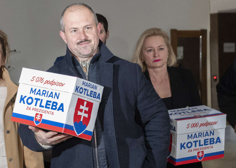 Kandidát na slovenského prezidenta Marian Kotleba