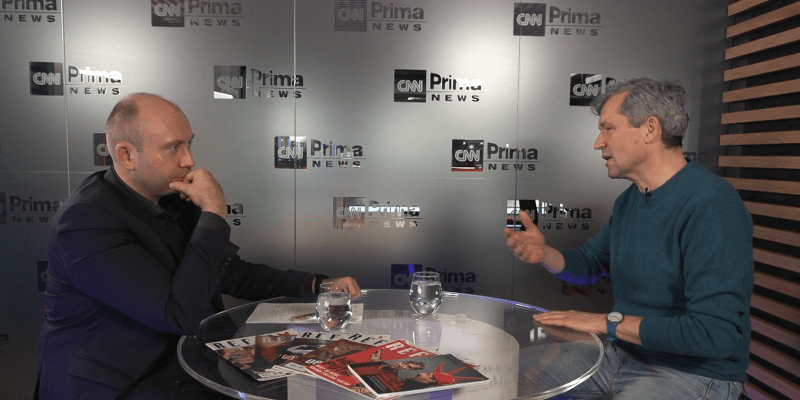 Komentátor Bohumil Pečinka byl hostem na CNN Prima NEWS