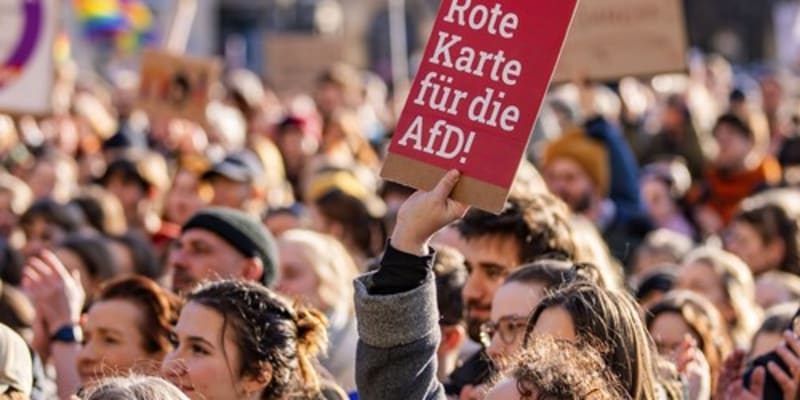 V Německu se protestovalo proti krajní pravici.