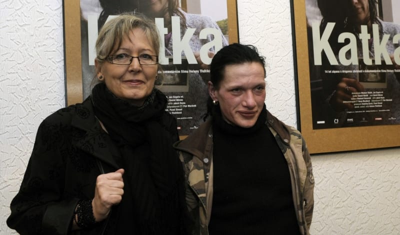 Helena Třeštíková s narkomankou Katkou. 