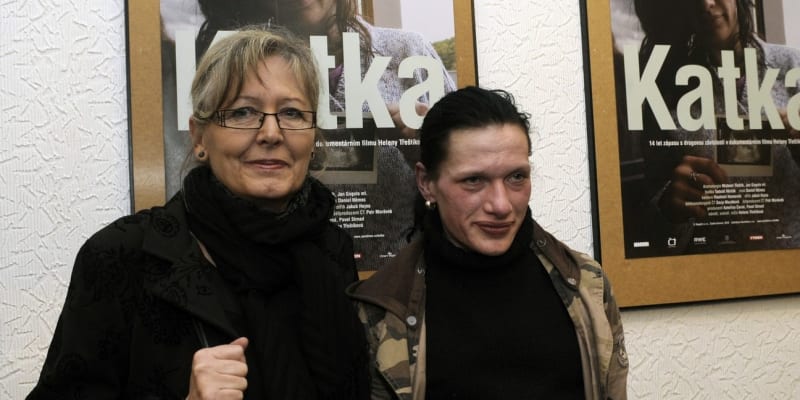 Helena Třeštíková s narkomankou Katkou. 