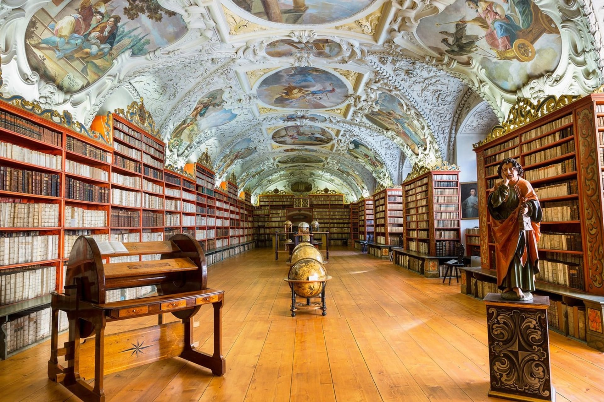  Klášterní knihovna na pražském Strahově