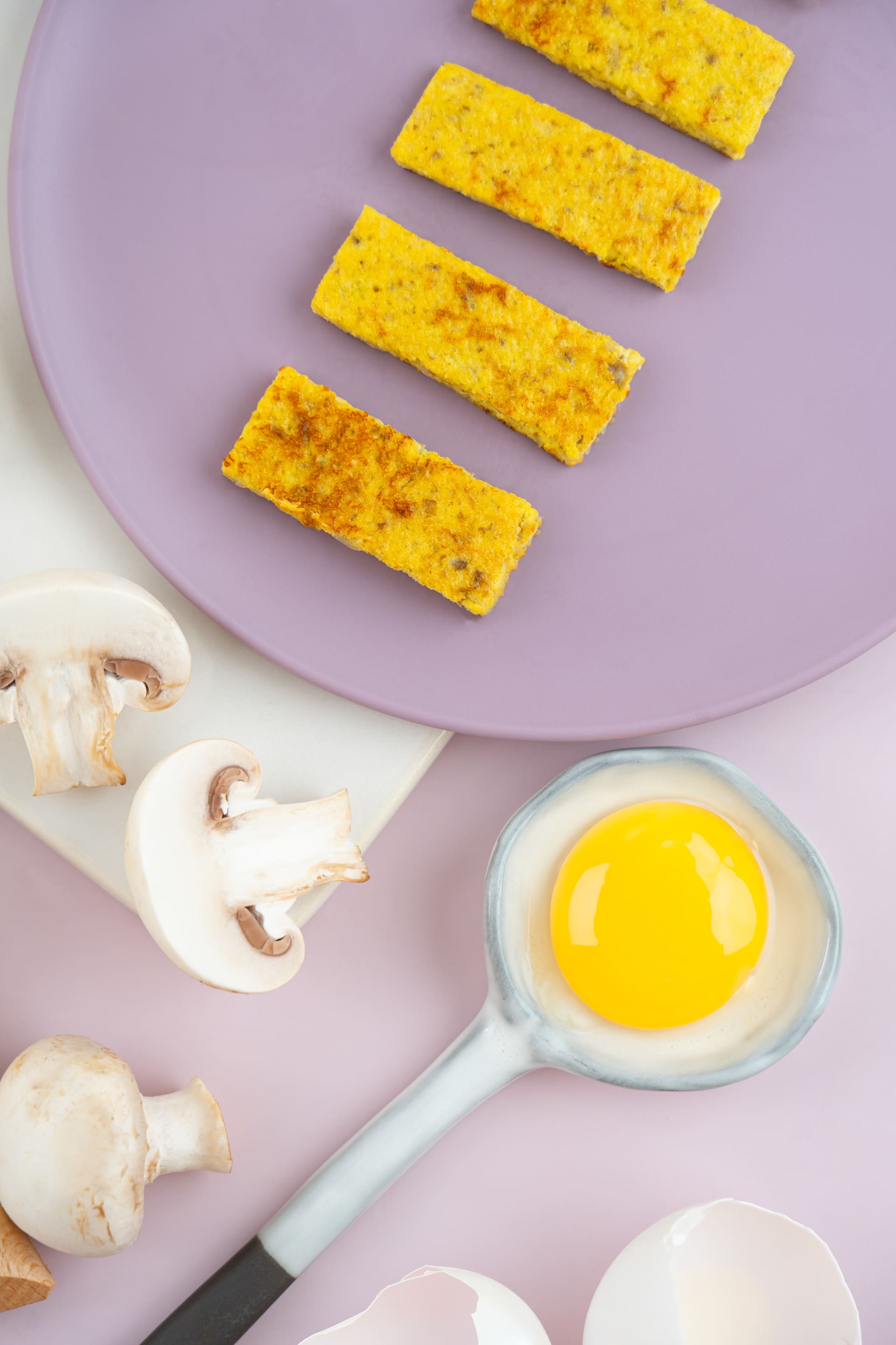 Omeleta ze žampionů a žloutku