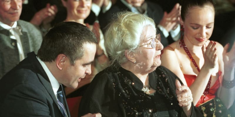 Stella Zázvorková se svým synem Janem.