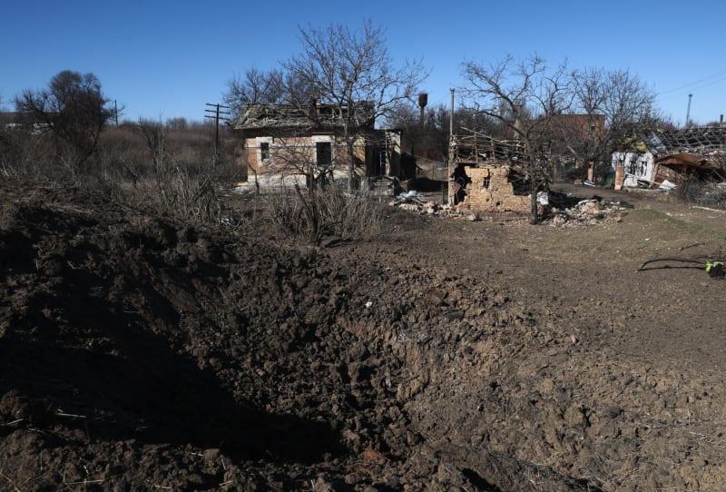 Válkou zkoušené záporožské frontové město Orikhiv, ležící 15 kilometrů od Robotyne