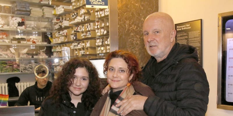 Na festival přišel také Ondřej Soukup s partnerkou a dcerou.